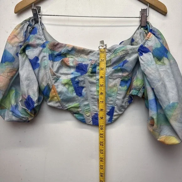 Fashion, Nova Butterfly_chic_clothing wWatercolor Corset Top Size Medium - Picture 6 of 13